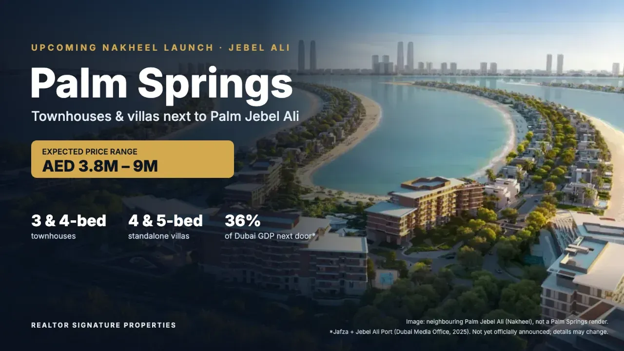 Palm Springs by Nakheel: Why the Jebel Ali Location Matters for Investors — Dubai property market illustration